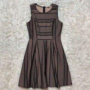 Monteau Sleeveless Dress Black Lace Size Medium Fit &Flare Summer Flirty